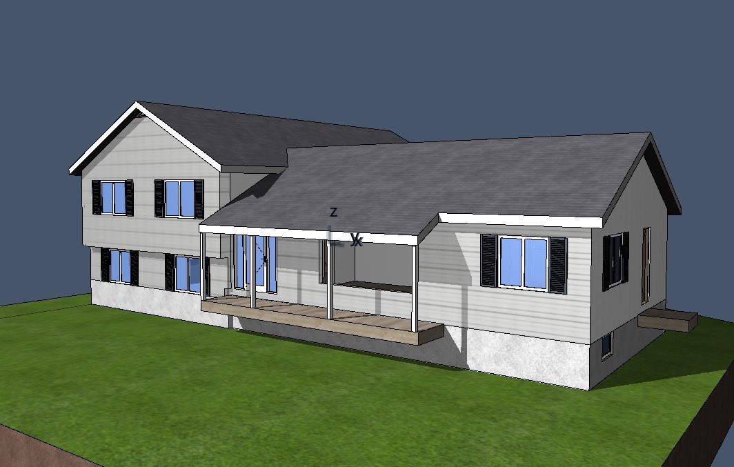 Model of the existing house at 1A Meadowvale Road