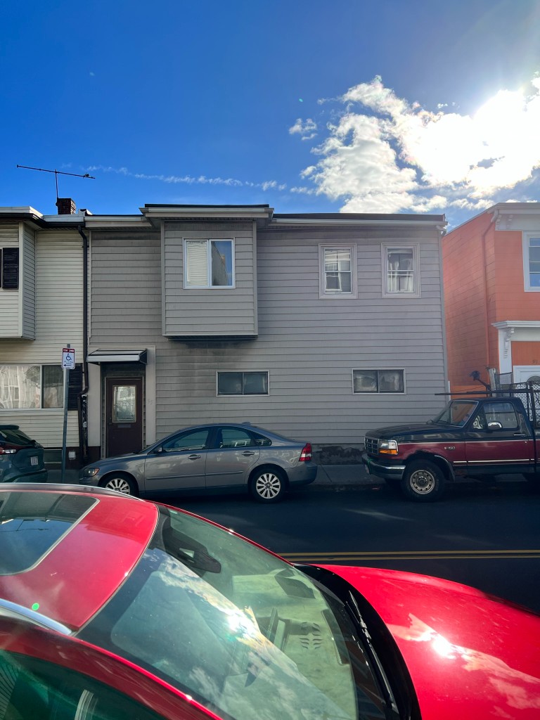 The gray house on Bennington Street before the renovation