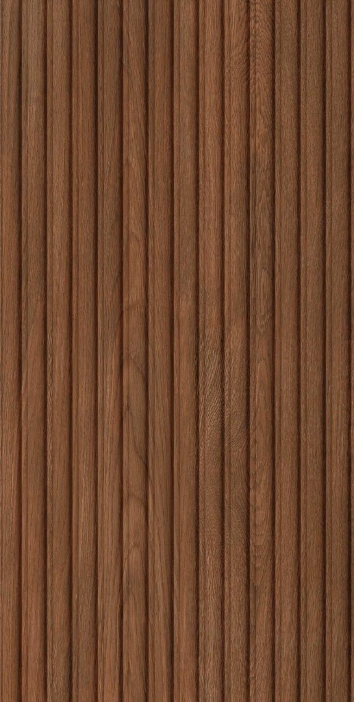 Walnut Ribbed material close-up