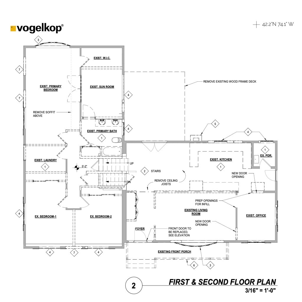 First and second floor plan for 1A Meadowvale Road